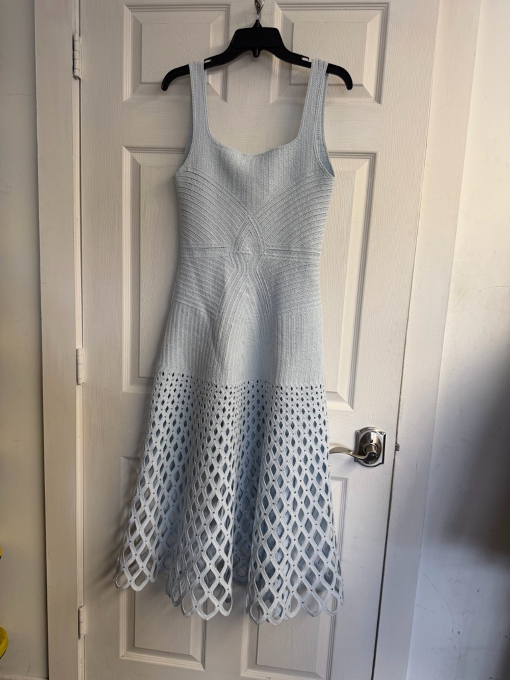 Russelyna Crochet Rhinestone Midi Dress - Picture 7 of 7